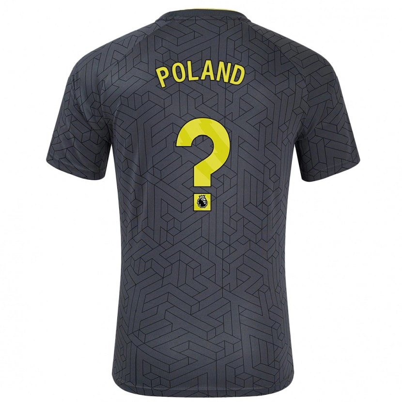 Danxen Męski Louis Poland #0 Czarny Żółty Wyjazdowa Koszulka 2024/25 Koszulki Klubowe