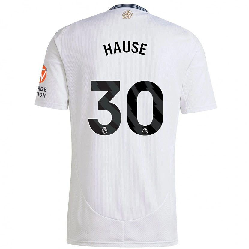 Danxen Męski Kortney Hause #30 Biały Wyjazdowa Koszulka 2024/25 Koszulki Klubowe