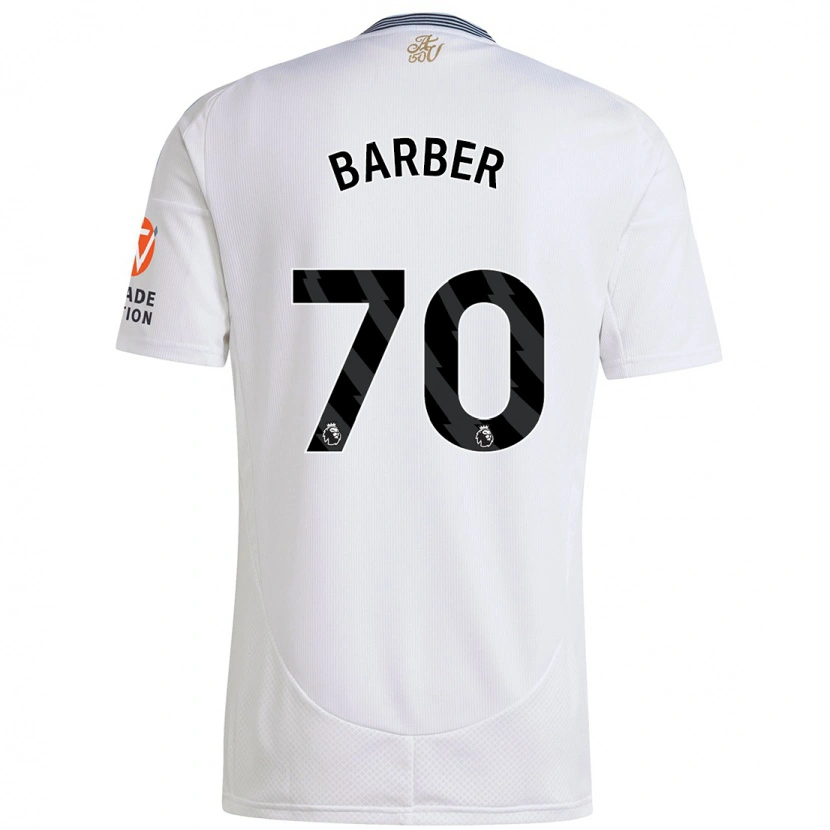 Danxen Męski Jayden Barber #70 Biały Wyjazdowa Koszulka 2024/25 Koszulki Klubowe