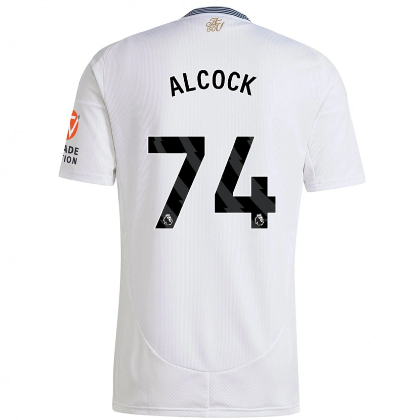 Danxen Męski Todd Alcock #74 Biały Wyjazdowa Koszulka 2024/25 Koszulki Klubowe