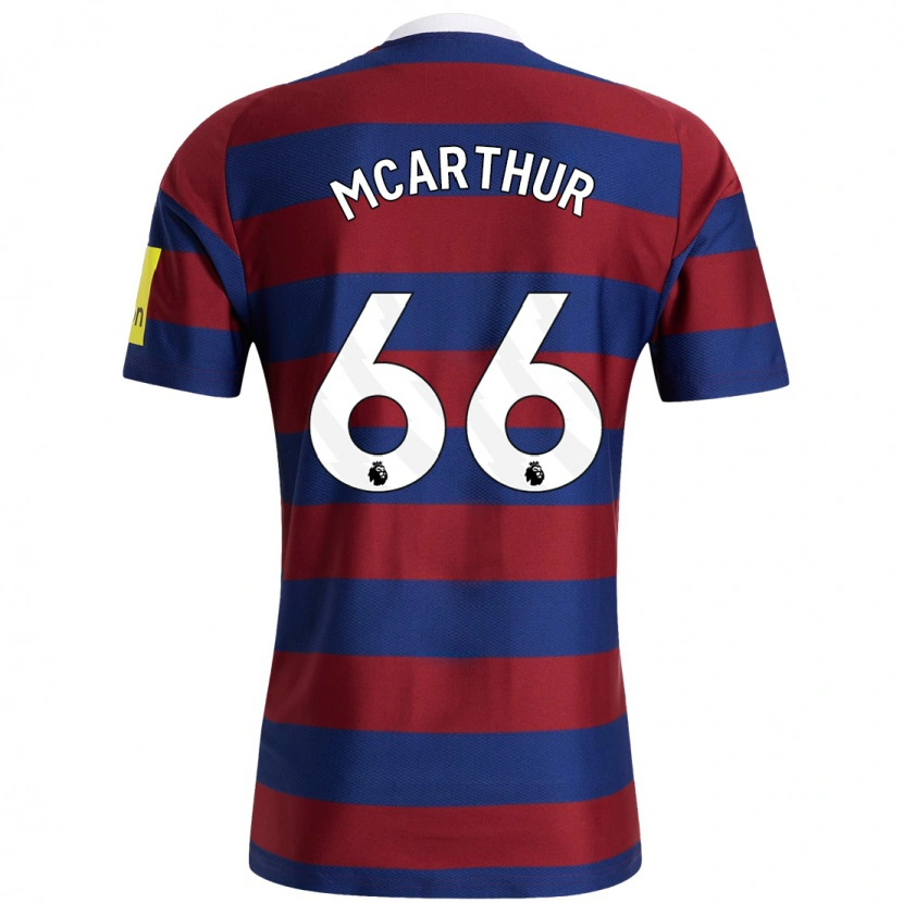 Danxen Męski Charlie Mcarthur #66 Bordowy Granatowy Wyjazdowa Koszulka 2024/25 Koszulki Klubowe