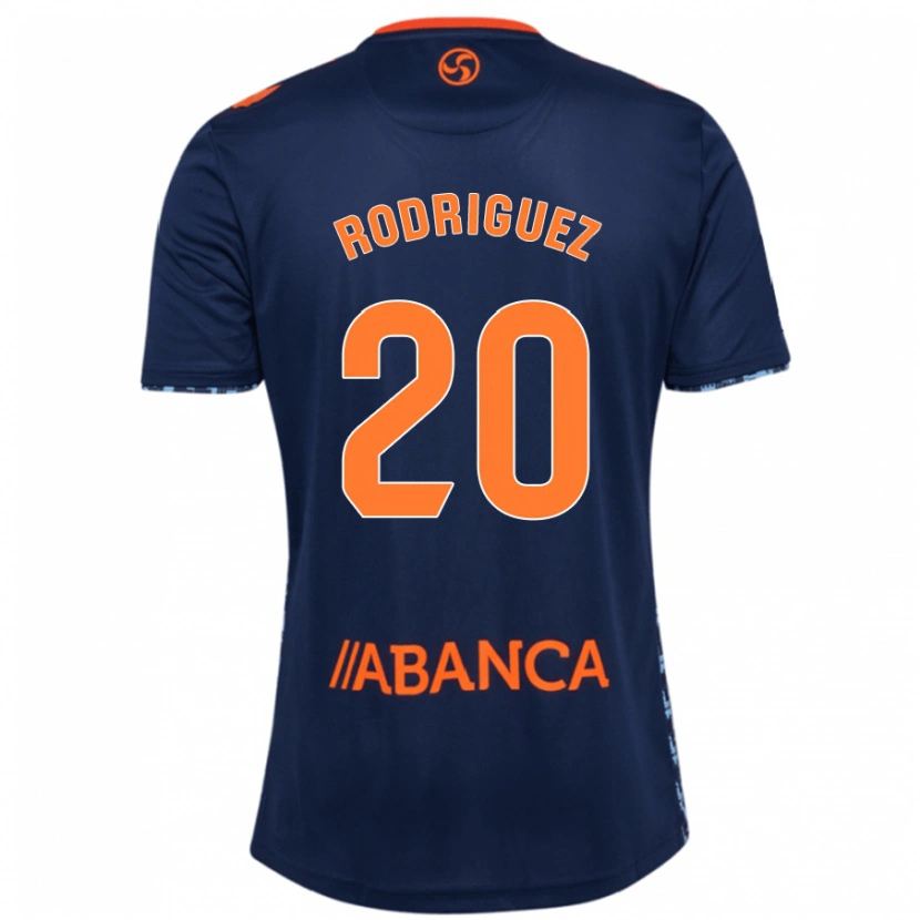 Danxen Męski Javi Rodríguez #20 Granatowy Wyjazdowa Koszulka 2024/25 Koszulki Klubowe