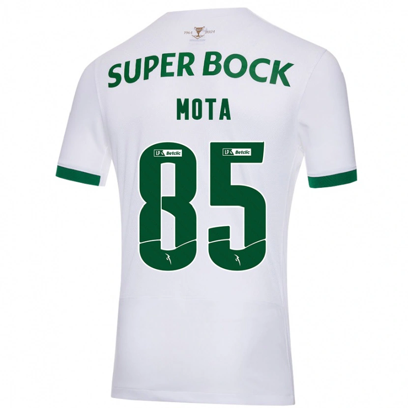 Danxen Męski Rafael Mota #85 Biały Zielony Wyjazdowa Koszulka 2024/25 Koszulki Klubowe