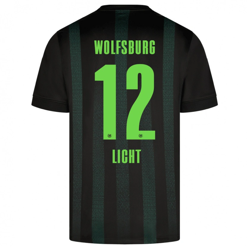 Danxen Męski Philipp Licht #12 Ciemnozielony Wyjazdowa Koszulka 2024/25 Koszulki Klubowe