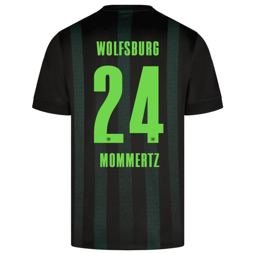 Danxen Męski Benjamin Mommertz #24 Ciemnozielony Wyjazdowa Koszulka 2024/25 Koszulki Klubowe