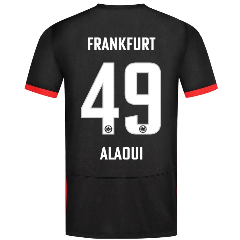 Danxen Męski Anas Alaoui #49 Czarny Wyjazdowa Koszulka 2024/25 Koszulki Klubowe