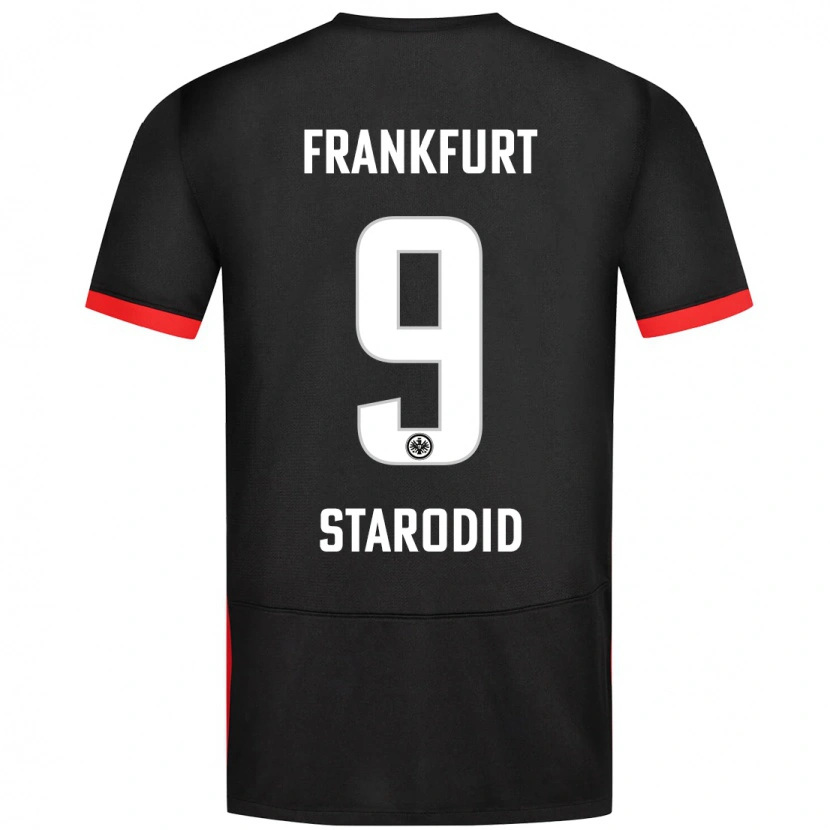 Danxen Męski Daniel Starodid #9 Czarny Wyjazdowa Koszulka 2024/25 Koszulki Klubowe