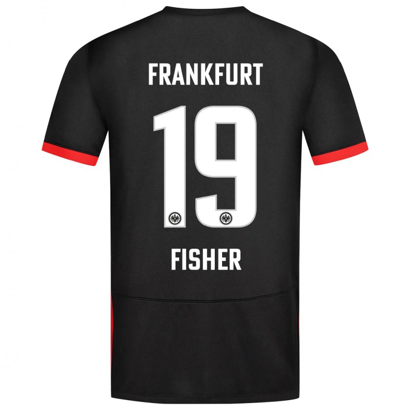 Danxen Męski Ben-Luca Fisher #19 Czarny Wyjazdowa Koszulka 2024/25 Koszulki Klubowe