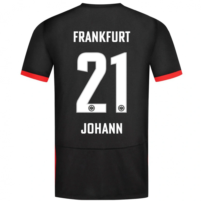 Danxen Męski Hannah Johann #21 Czarny Wyjazdowa Koszulka 2024/25 Koszulki Klubowe