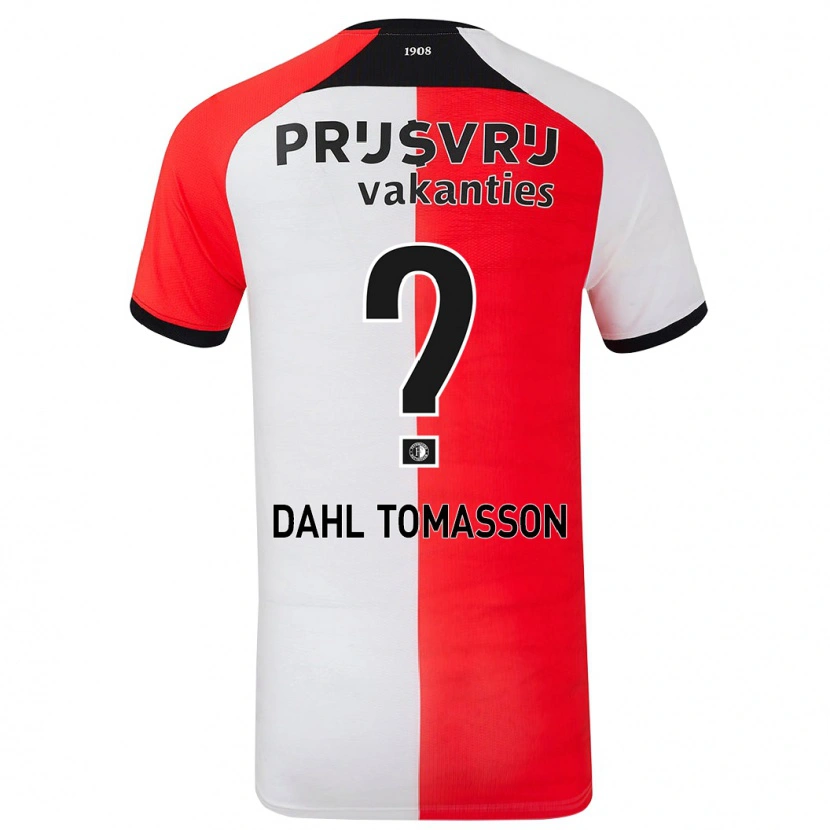 Danxen Kobiety Luca Dahl Tomasson #0 Czerwony Biały Domowa Koszulka 2024/25 Koszulki Klubowe