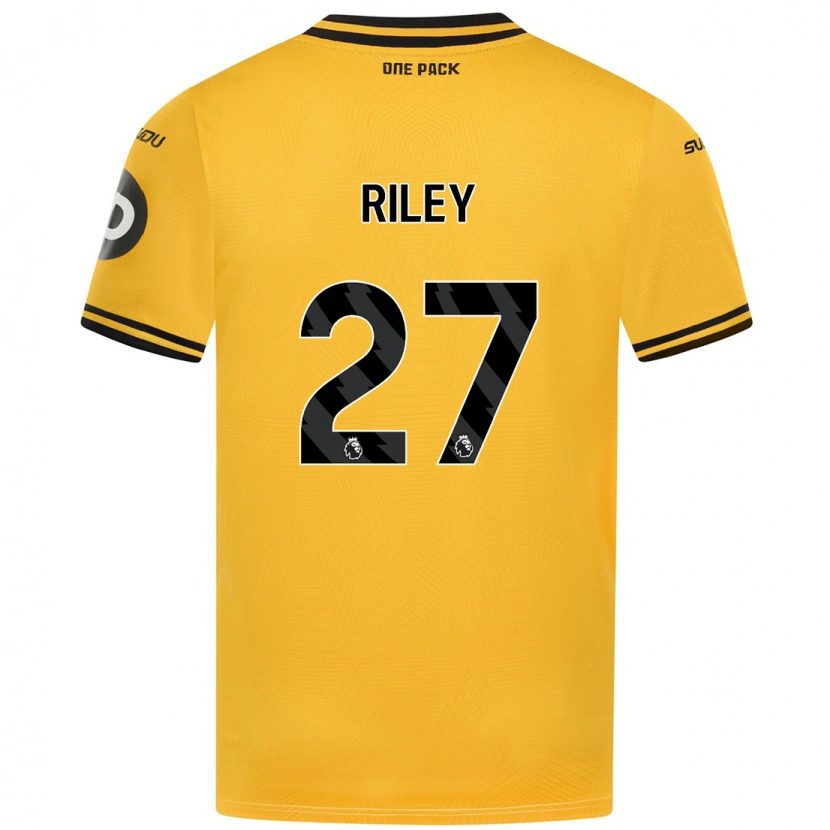 Danxen Kobiety Lauren Riley #27 Żółty Domowa Koszulka 2024/25 Koszulki Klubowe