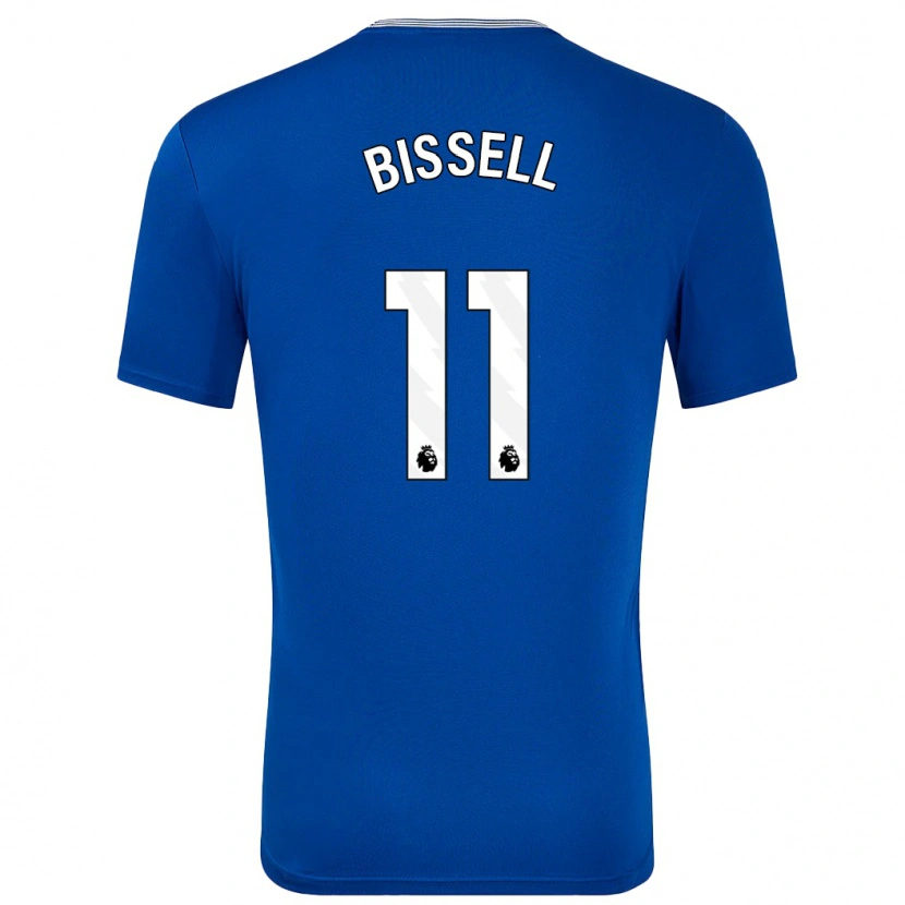 Danxen Kobiety Emma Bissell #11 Niebieski Z Domowa Koszulka 2024/25 Koszulki Klubowe