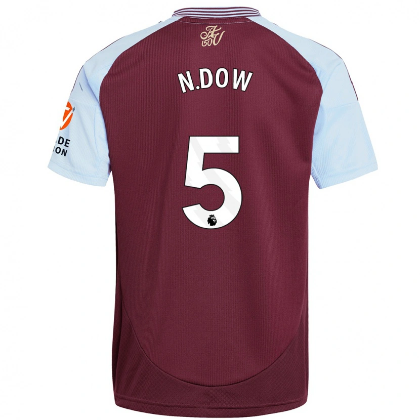 Danxen Kobiety Elisha N'dow #5 Burgundowy Błękitny Domowa Koszulka 2024/25 Koszulki Klubowe