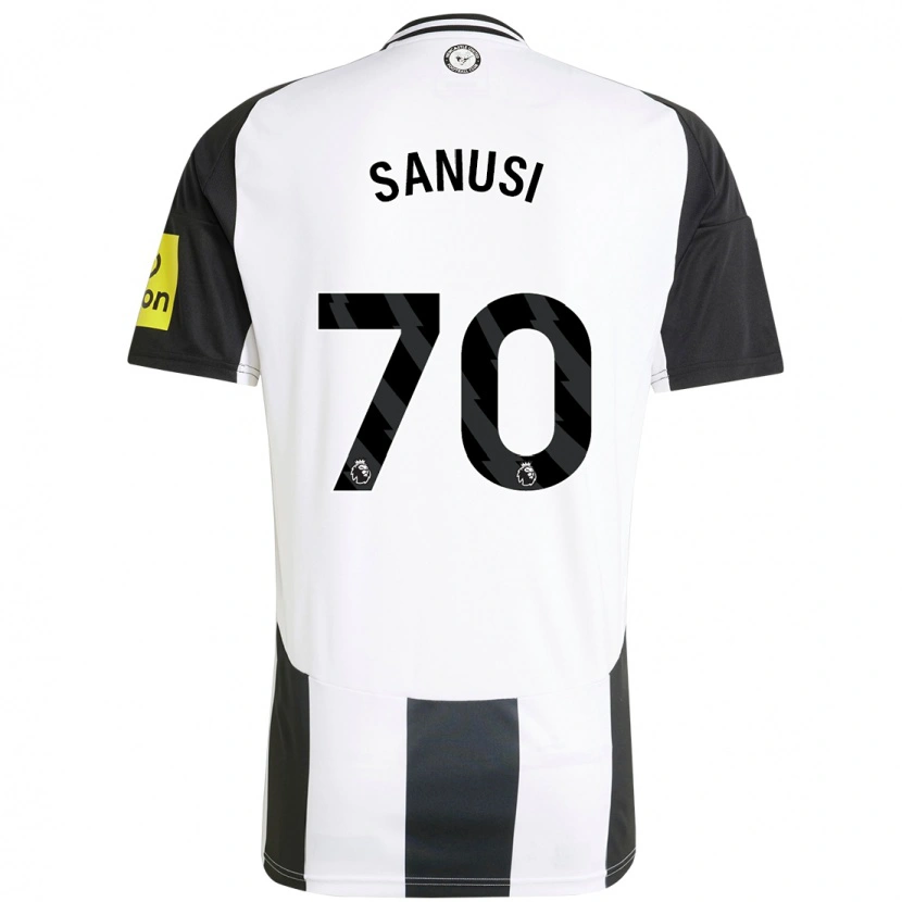 Danxen Kobiety Trevan Sanusi #70 Biały Czarny Domowa Koszulka 2024/25 Koszulki Klubowe