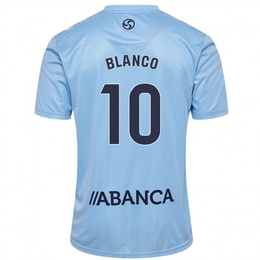 Danxen Kobiety Raúl Blanco #10 Błękit Nieba Domowa Koszulka 2024/25 Koszulki Klubowe