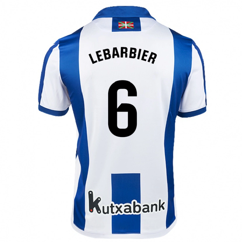 Danxen Kobiety Alex Lebarbier #6 Biały Niebieski Domowa Koszulka 2024/25 Koszulki Klubowe