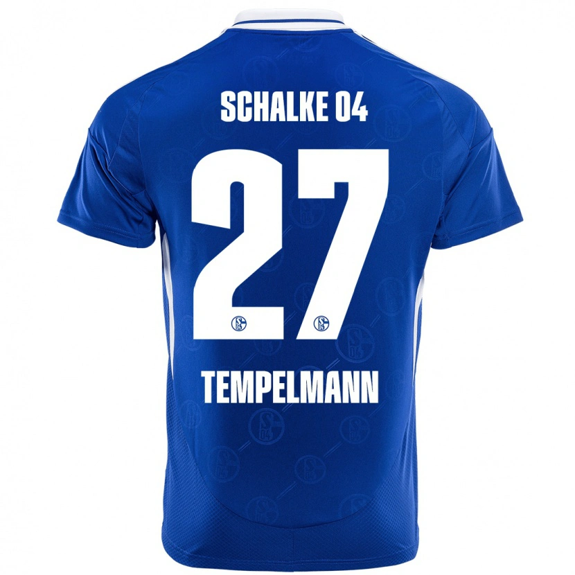 Danxen Kobiety Lino Tempelmann #27 Królewski Niebieski Domowa Koszulka 2024/25 Koszulki Klubowe