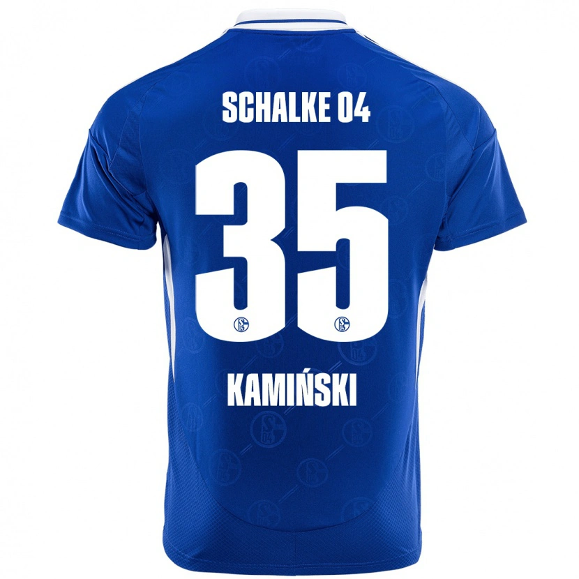 Danxen Kobiety Marcin Kaminski #35 Królewski Niebieski Domowa Koszulka 2024/25 Koszulki Klubowe