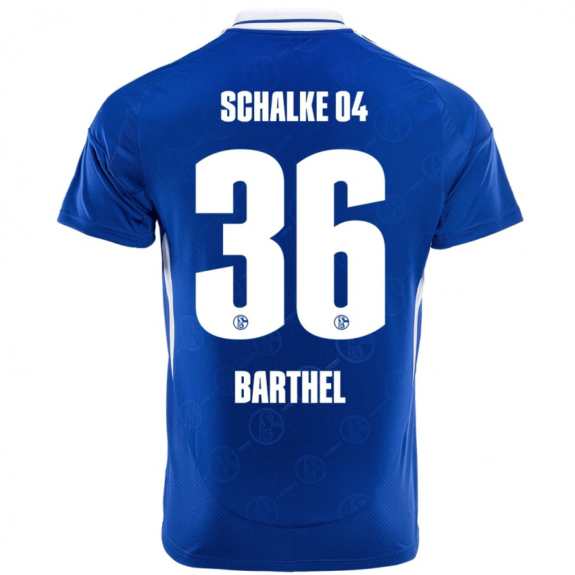 Danxen Kobiety Niklas Barthel #36 Królewski Niebieski Domowa Koszulka 2024/25 Koszulki Klubowe