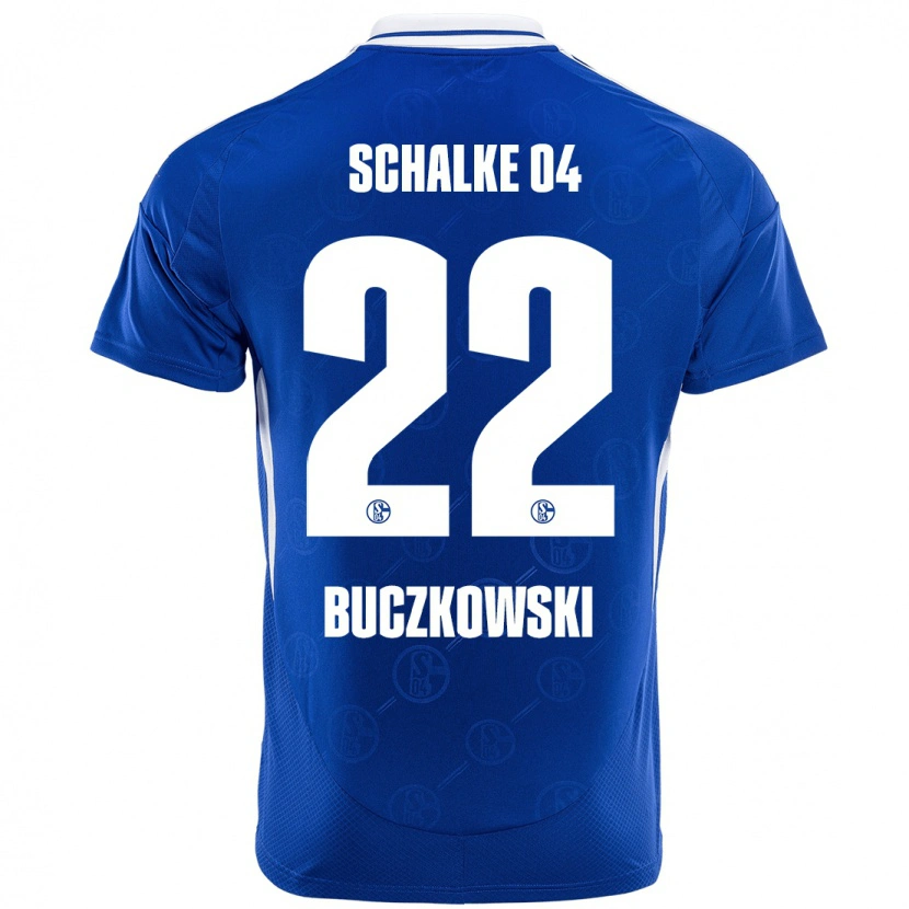 Danxen Kobiety Philip Buczkowski #22 Królewski Niebieski Domowa Koszulka 2024/25 Koszulki Klubowe