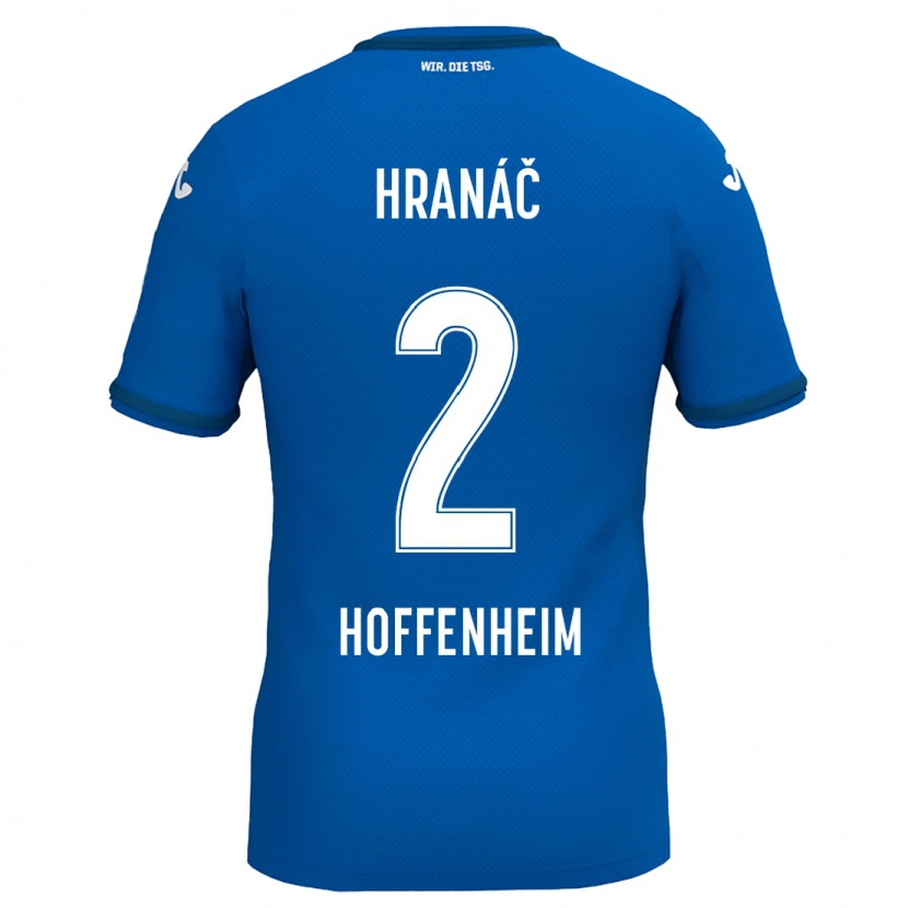 Danxen Kobiety Robin Hranac #2 Królewski Niebieski Domowa Koszulka 2024/25 Koszulki Klubowe