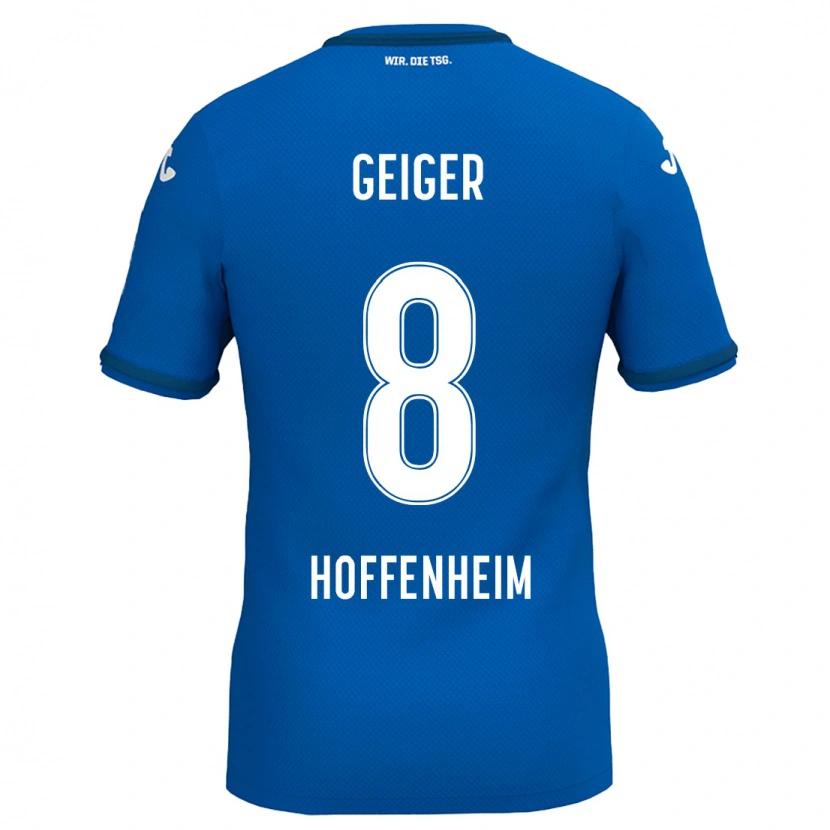 Danxen Kobiety Dennis Geiger #8 Królewski Niebieski Domowa Koszulka 2024/25 Koszulki Klubowe