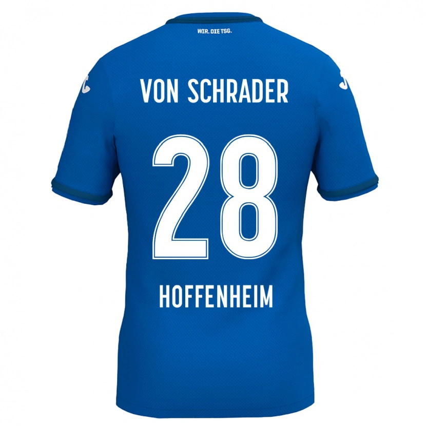 Danxen Kobiety Lina Von Schrader #28 Królewski Niebieski Domowa Koszulka 2024/25 Koszulki Klubowe