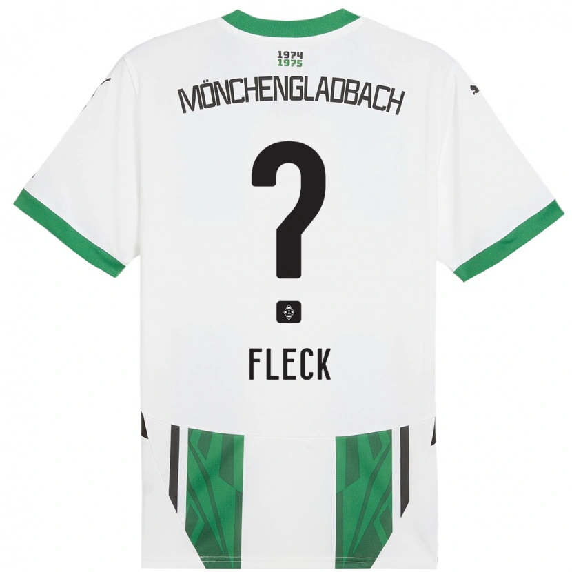 Danxen Kobiety Fritz Fleck #0 Biały Zielony Domowa Koszulka 2024/25 Koszulki Klubowe