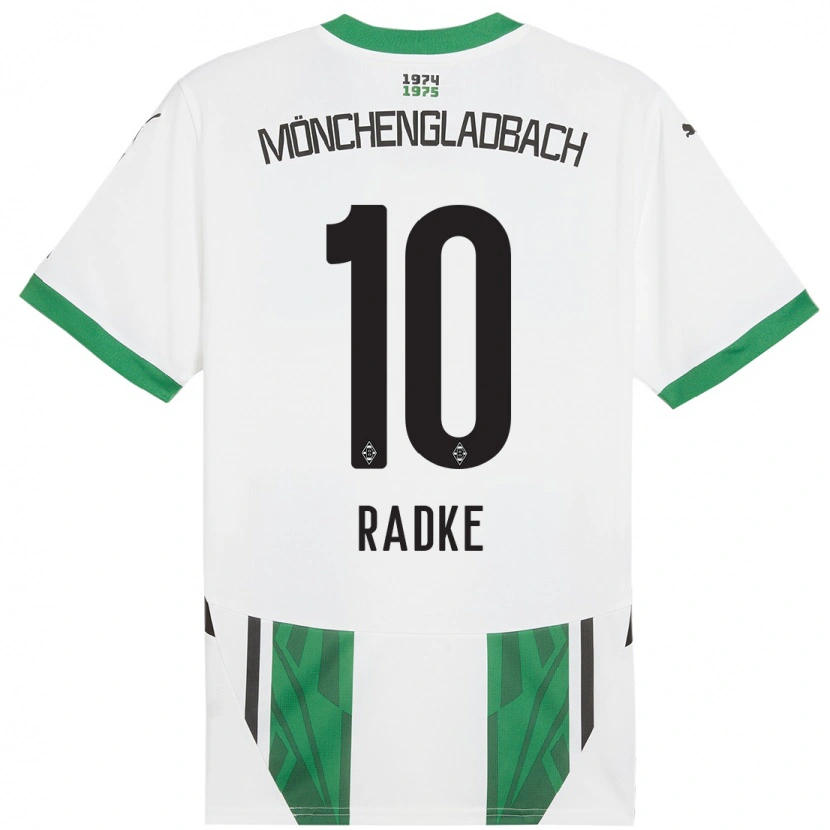 Danxen Kobiety Laura Radke #10 Biały Zielony Domowa Koszulka 2024/25 Koszulki Klubowe