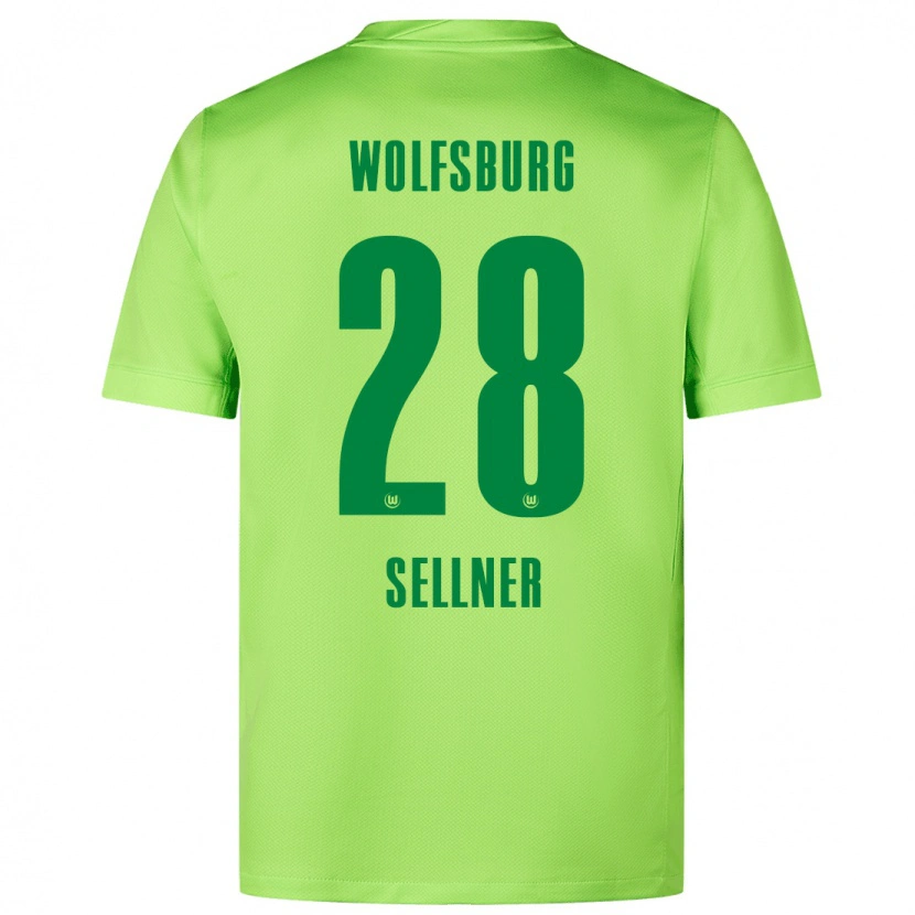 Danxen Kobiety Tabea Sellner #28 Fluorescencyjny Zielony Domowa Koszulka 2024/25 Koszulki Klubowe