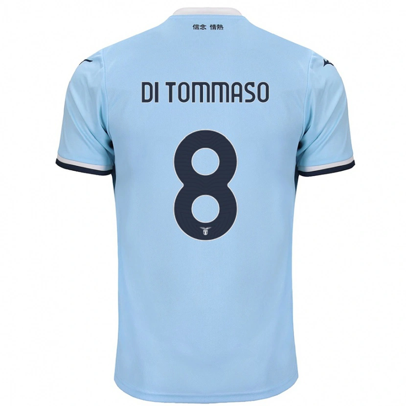 Danxen Kobiety Leonardo Di Tommaso #8 Niebieski Domowa Koszulka 2024/25 Koszulki Klubowe