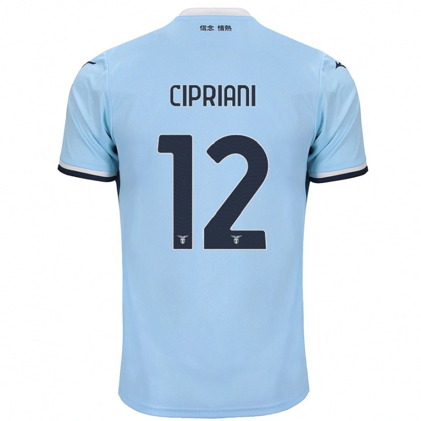 Danxen Kobiety Alessio Cipriani #12 Niebieski Domowa Koszulka 2024/25 Koszulki Klubowe