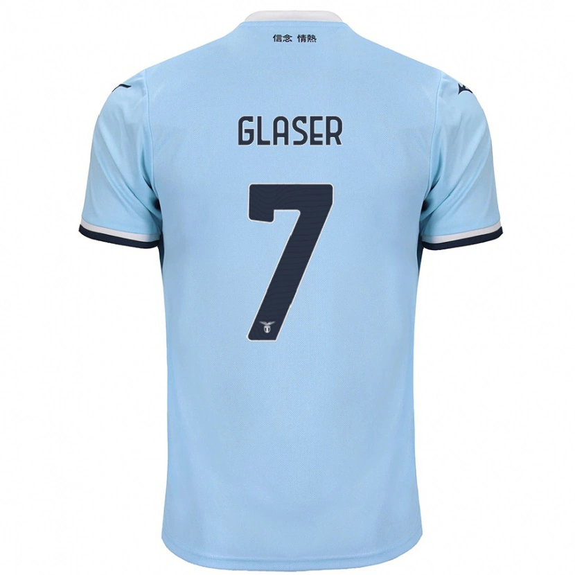 Danxen Kobiety Julia Glaser #7 Niebieski Domowa Koszulka 2024/25 Koszulki Klubowe