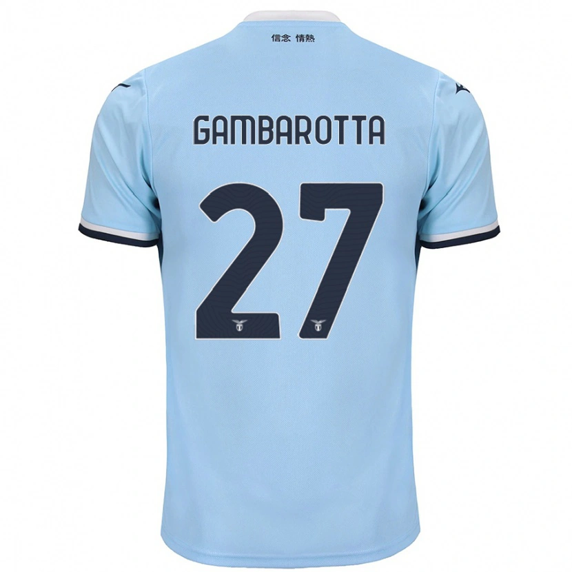 Danxen Kobiety Margot Gambarotta #27 Niebieski Domowa Koszulka 2024/25 Koszulki Klubowe