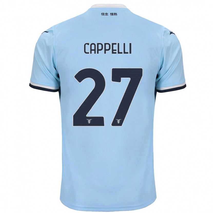 Danxen Kobiety Tommaso Cappelli #27 Niebieski Domowa Koszulka 2024/25 Koszulki Klubowe