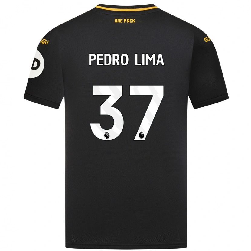 Danxen Kobiety Pedro Lima #37 Czarny Wyjazdowa Koszulka 2024/25 Koszulki Klubowe