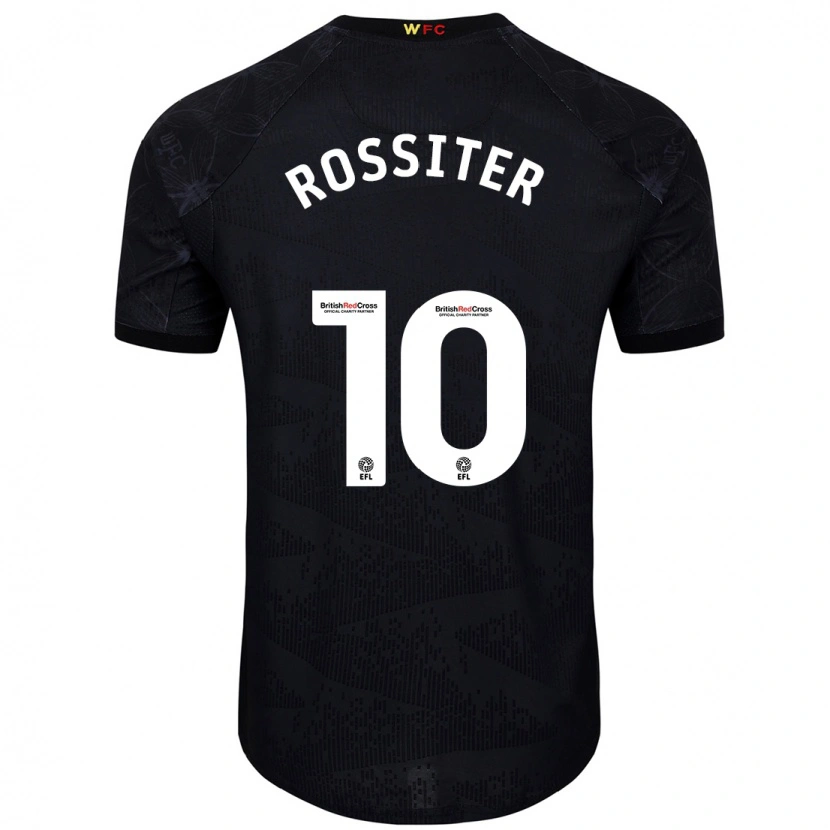 Danxen Kobiety Annie Rossiter #10 Czarny Biały Wyjazdowa Koszulka 2024/25 Koszulki Klubowe