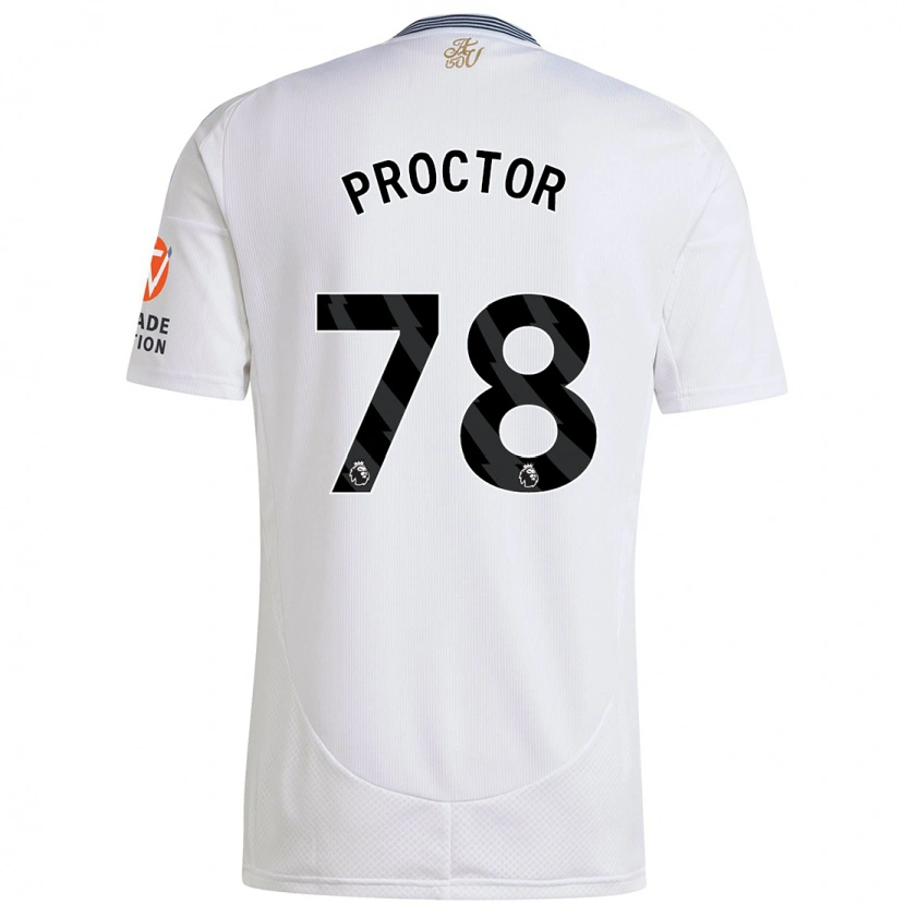 Danxen Kobiety Sam Proctor #78 Biały Wyjazdowa Koszulka 2024/25 Koszulki Klubowe