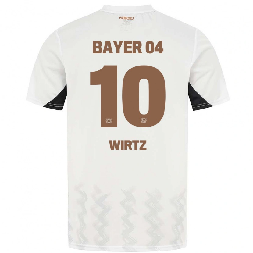 Danxen Kobiety Florian Wirtz #10 Biały Czarny Wyjazdowa Koszulka 2024/25 Koszulki Klubowe