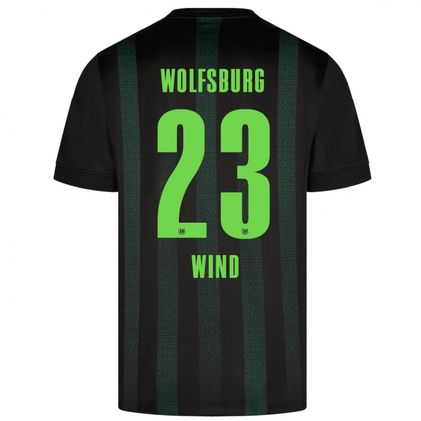 Danxen Kobiety Jonas Wind #23 Ciemnozielony Wyjazdowa Koszulka 2024/25 Koszulki Klubowe