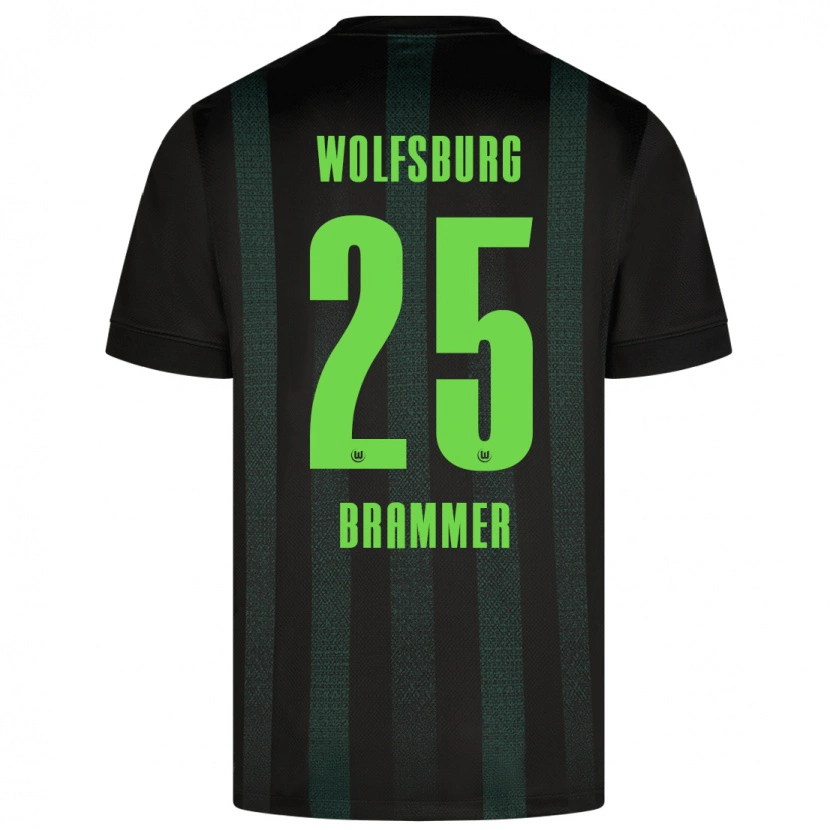 Danxen Kobiety Ole Brammer #25 Ciemnozielony Wyjazdowa Koszulka 2024/25 Koszulki Klubowe