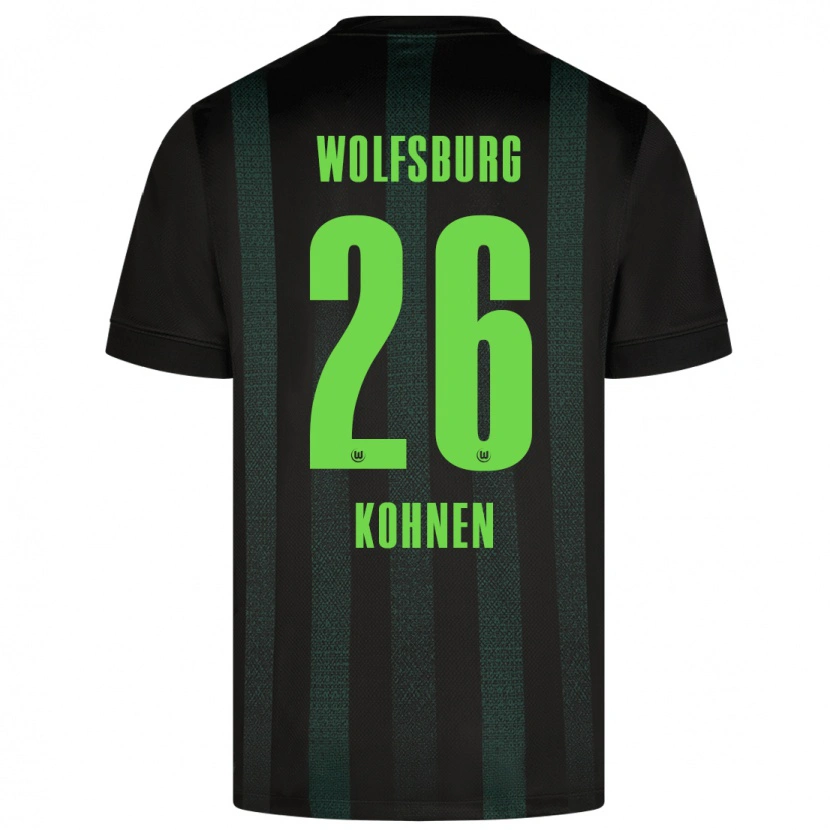 Danxen Kobiety Ben Kohnen #26 Ciemnozielony Wyjazdowa Koszulka 2024/25 Koszulki Klubowe