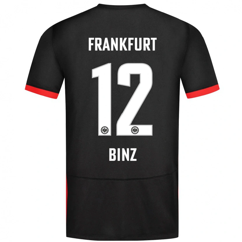 Danxen Kobiety Sam Binz #12 Czarny Wyjazdowa Koszulka 2024/25 Koszulki Klubowe