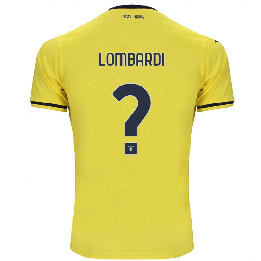 Danxen Kobiety Pierlorenzo Lombardi #0 Żółty Wyjazdowa Koszulka 2024/25 Koszulki Klubowe