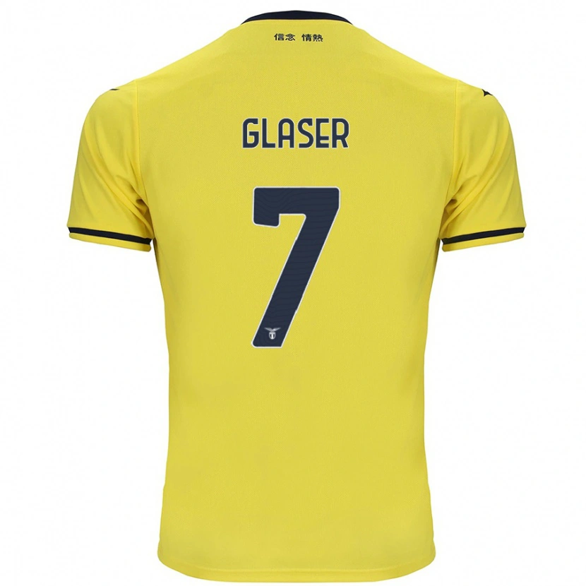 Danxen Kobiety Julia Glaser #7 Żółty Wyjazdowa Koszulka 2024/25 Koszulki Klubowe