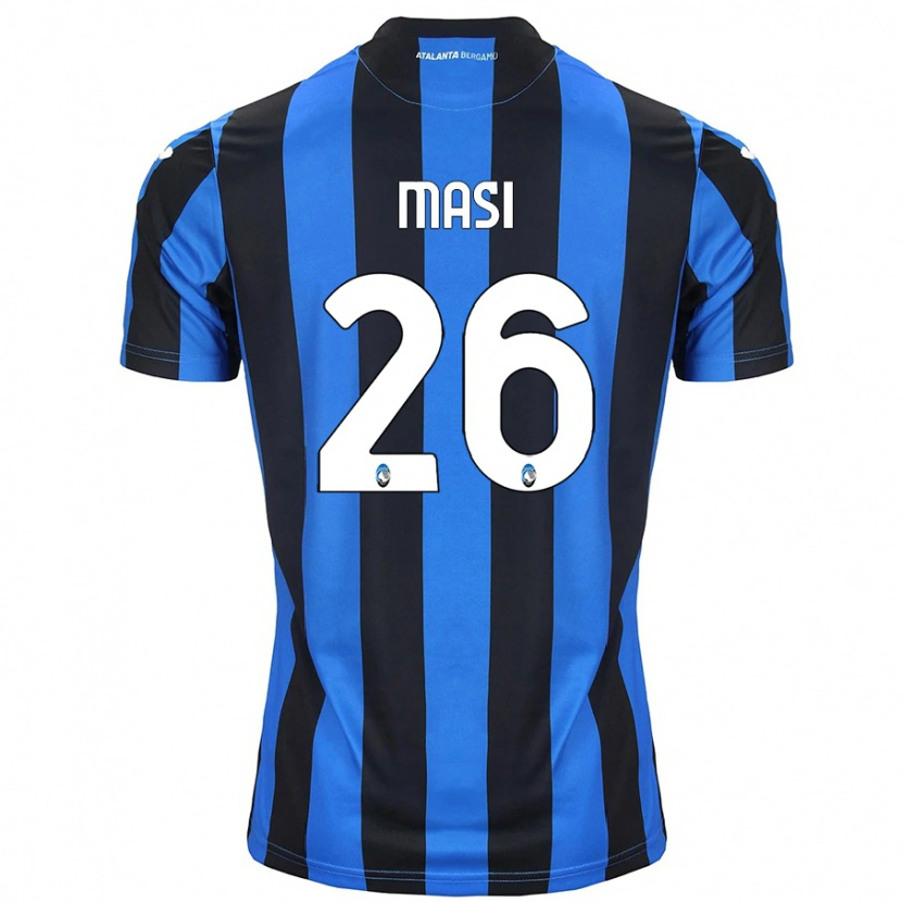 Danxen Dzieci Alberto Masi #26 Niebiesko-Czarny Domowa Koszulka 2024/25 Koszulki Klubowe