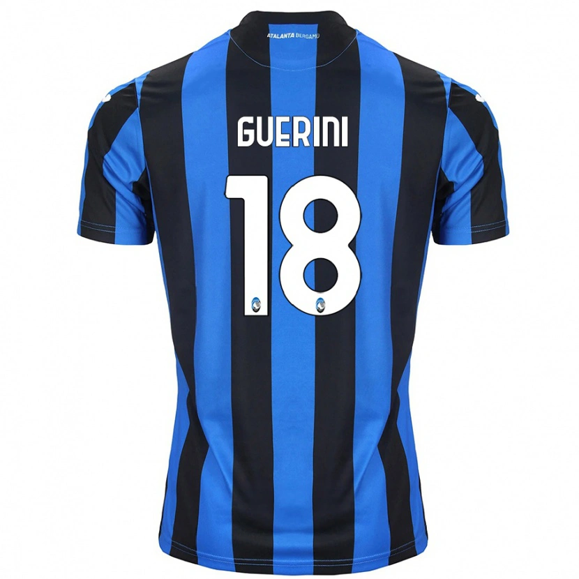 Danxen Dzieci Alessio Guerini #18 Niebiesko-Czarny Domowa Koszulka 2024/25 Koszulki Klubowe