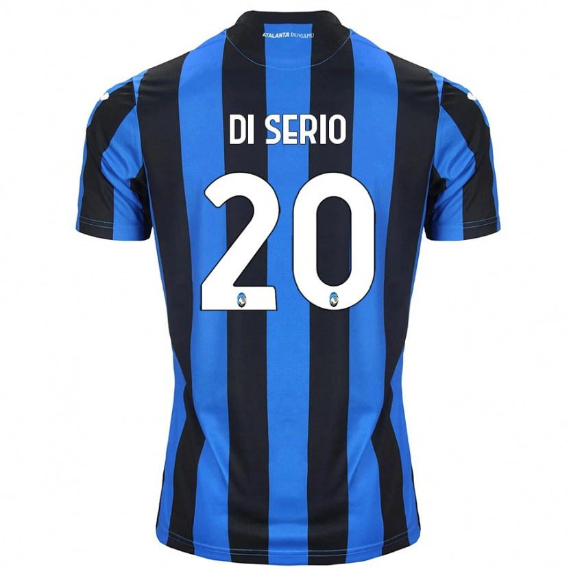 Danxen Dzieci Giuseppe Di Serio #20 Niebiesko-Czarny Domowa Koszulka 2024/25 Koszulki Klubowe