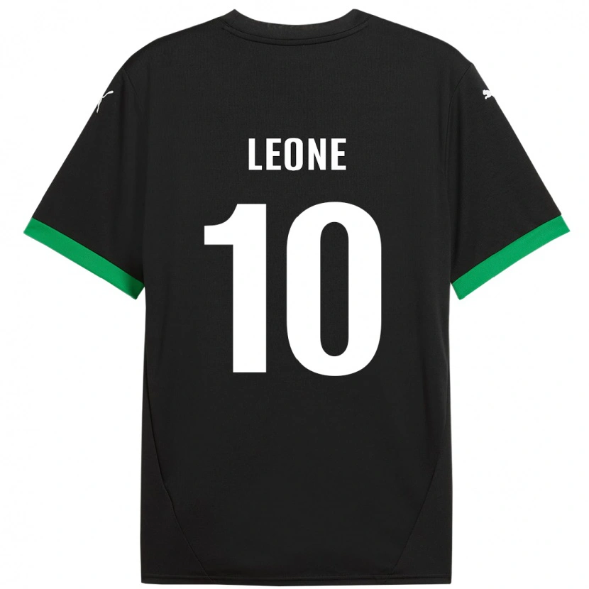 Danxen Dzieci Kevin Leone #10 Czarny Ciemnozielony Domowa Koszulka 2024/25 Koszulki Klubowe