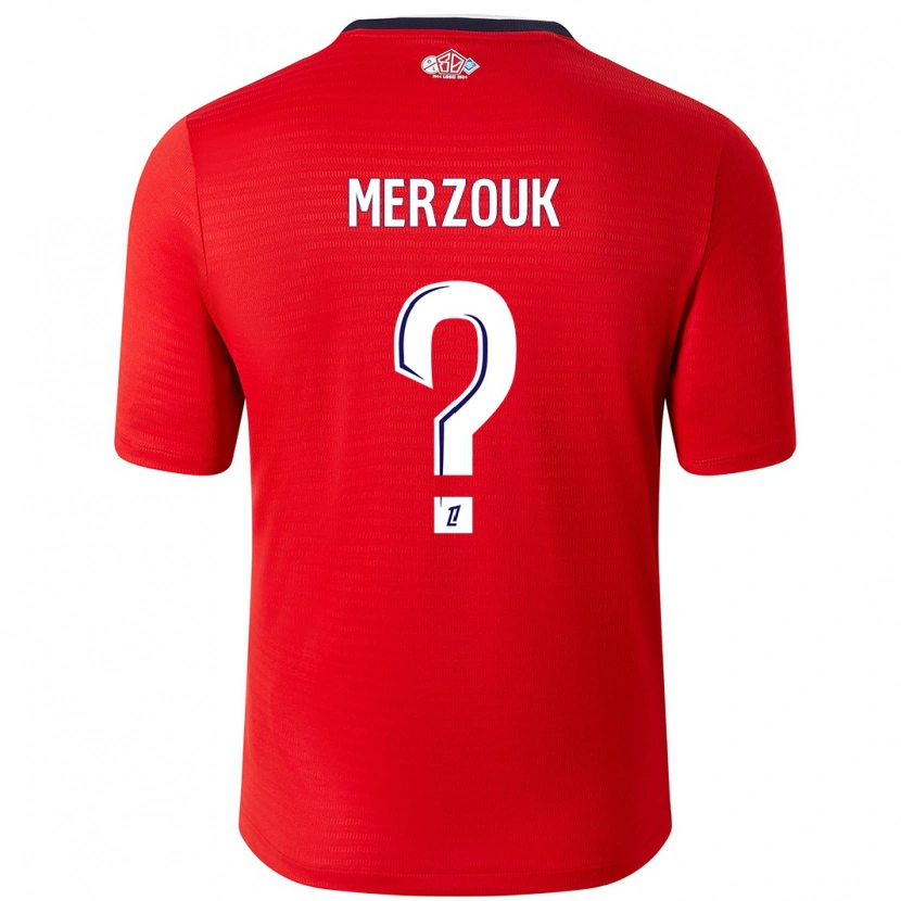 Danxen Dzieci Samy Merzouk #0 Czerwony Biały Domowa Koszulka 2024/25 Koszulki Klubowe